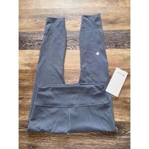 Lululemon Wunder Train Mesh Panel High Rise 25” Solar Grey Size 8 NWT
